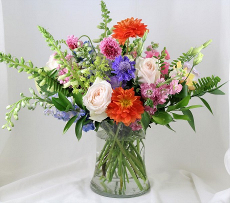 Large Seasonal Vase Arrangementt  |  Toronto best florist Periwinkle Flowers